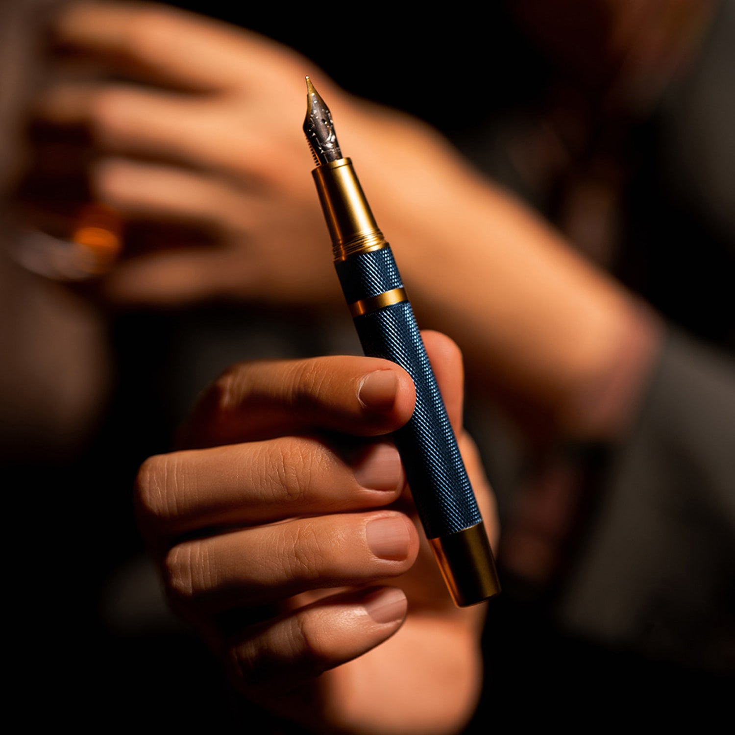 Éternelle Gold-Coated Blue Fountain Pen