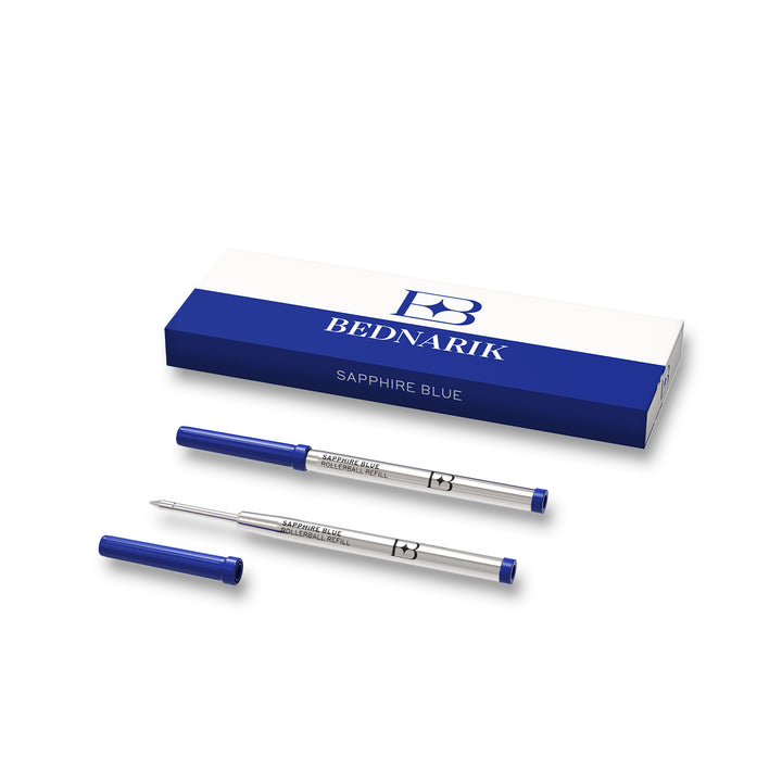 Rollerball Pen Refills, Sapphire Blue