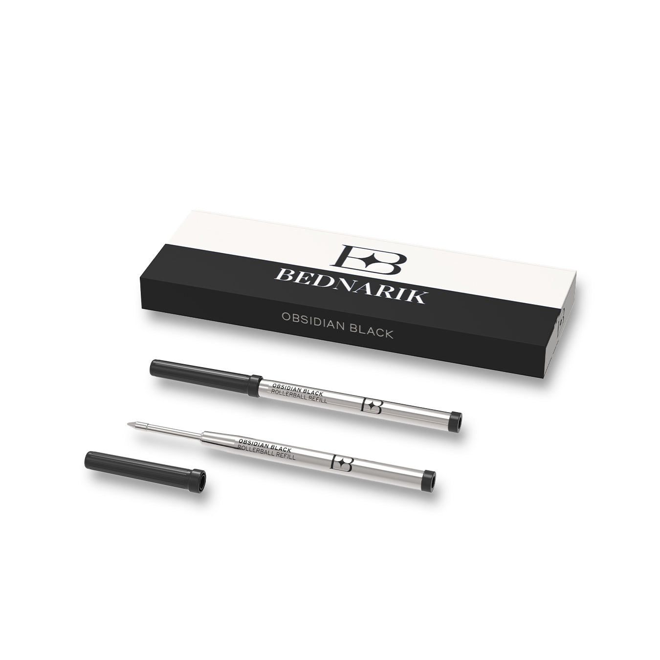 Rollerball Pen Refills, Obsidian Black