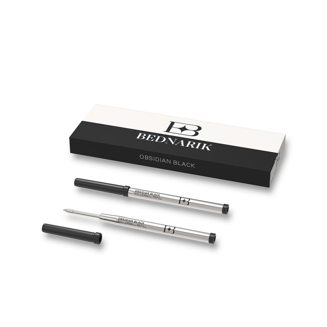 Rollerball Pen Refills, Obsidian Black