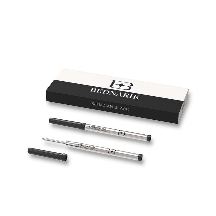 Rollerball Pen Refills, Obsidian Black