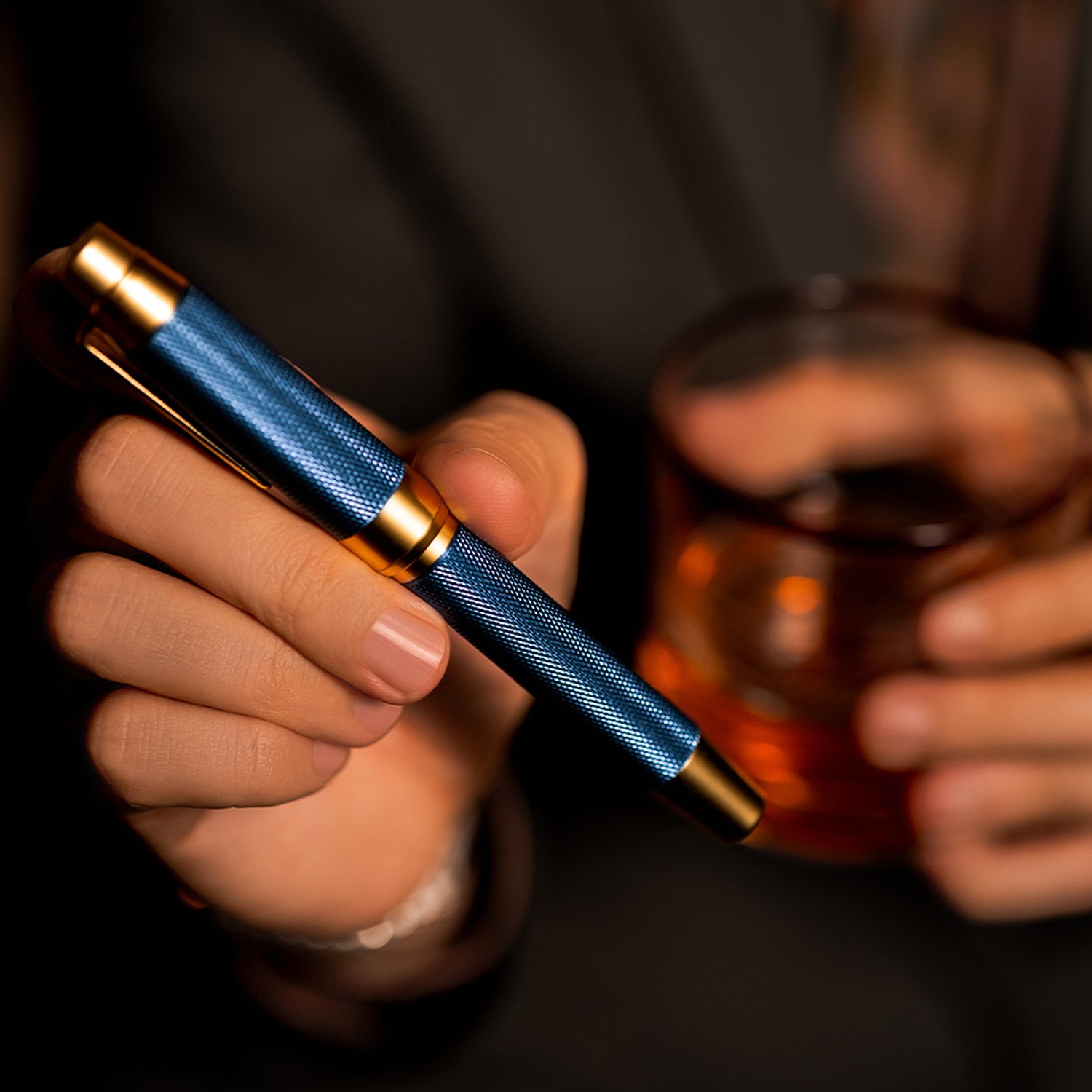 Éternelle Gold-Coated Blue Fountain Pen