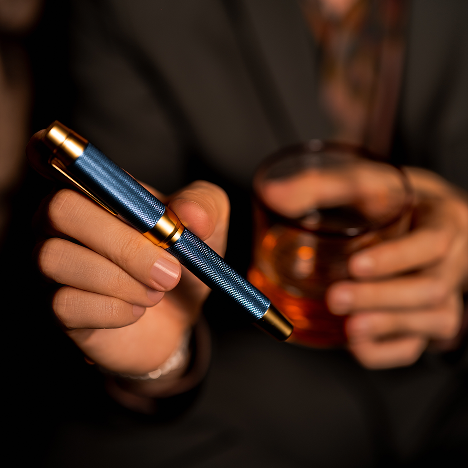 Éternelle Gold-Coated Blue Ballpoint Pen