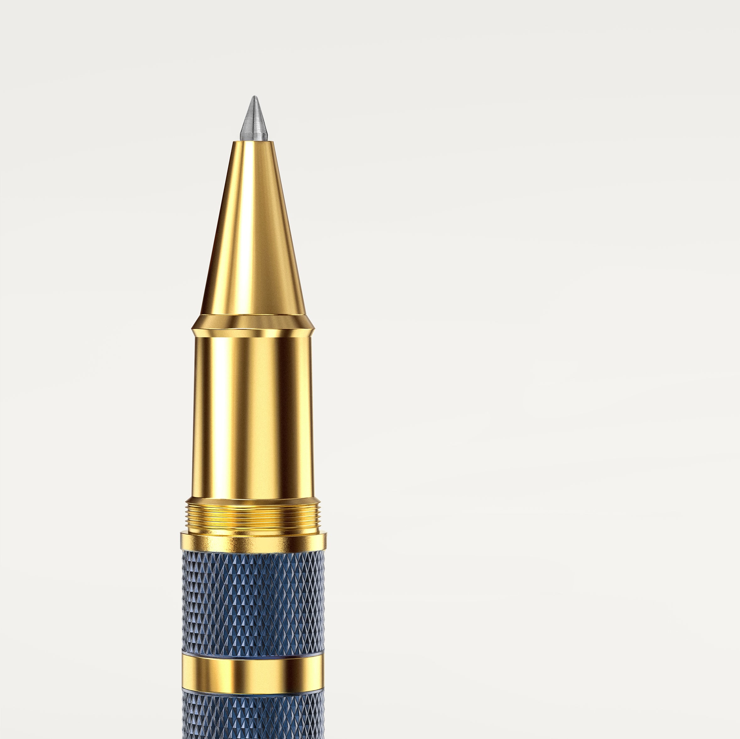 Éternelle Gold-Coated Blue Rollerball Pen