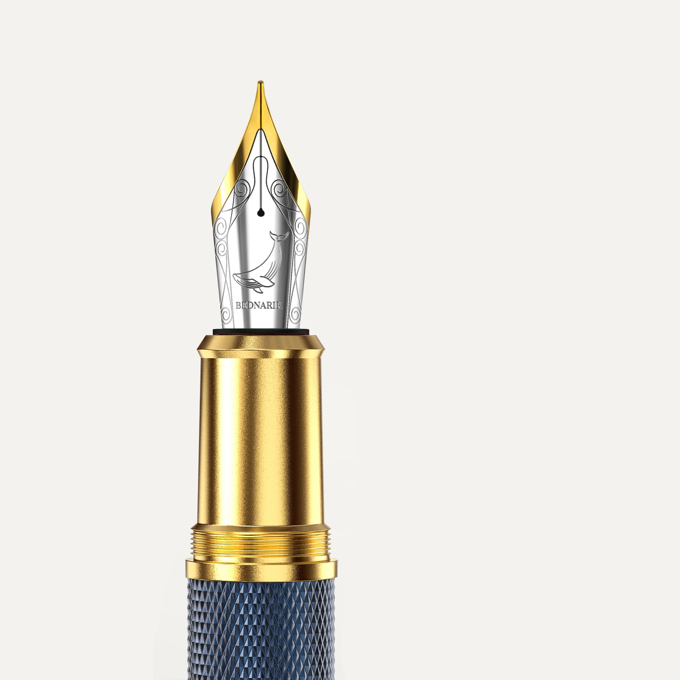 Éternelle Gold-Coated Blue Fountain Pen