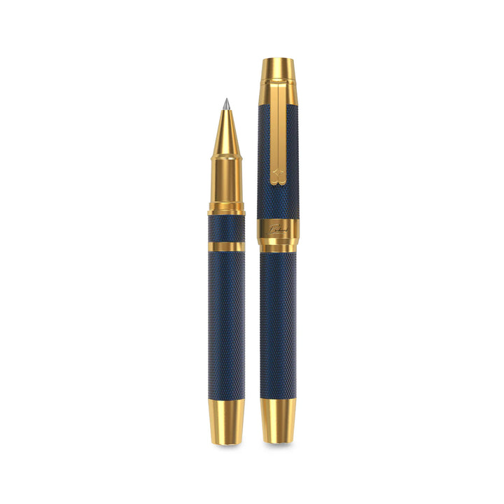 Éternelle Gold-Coated Blue Rollerball Pen