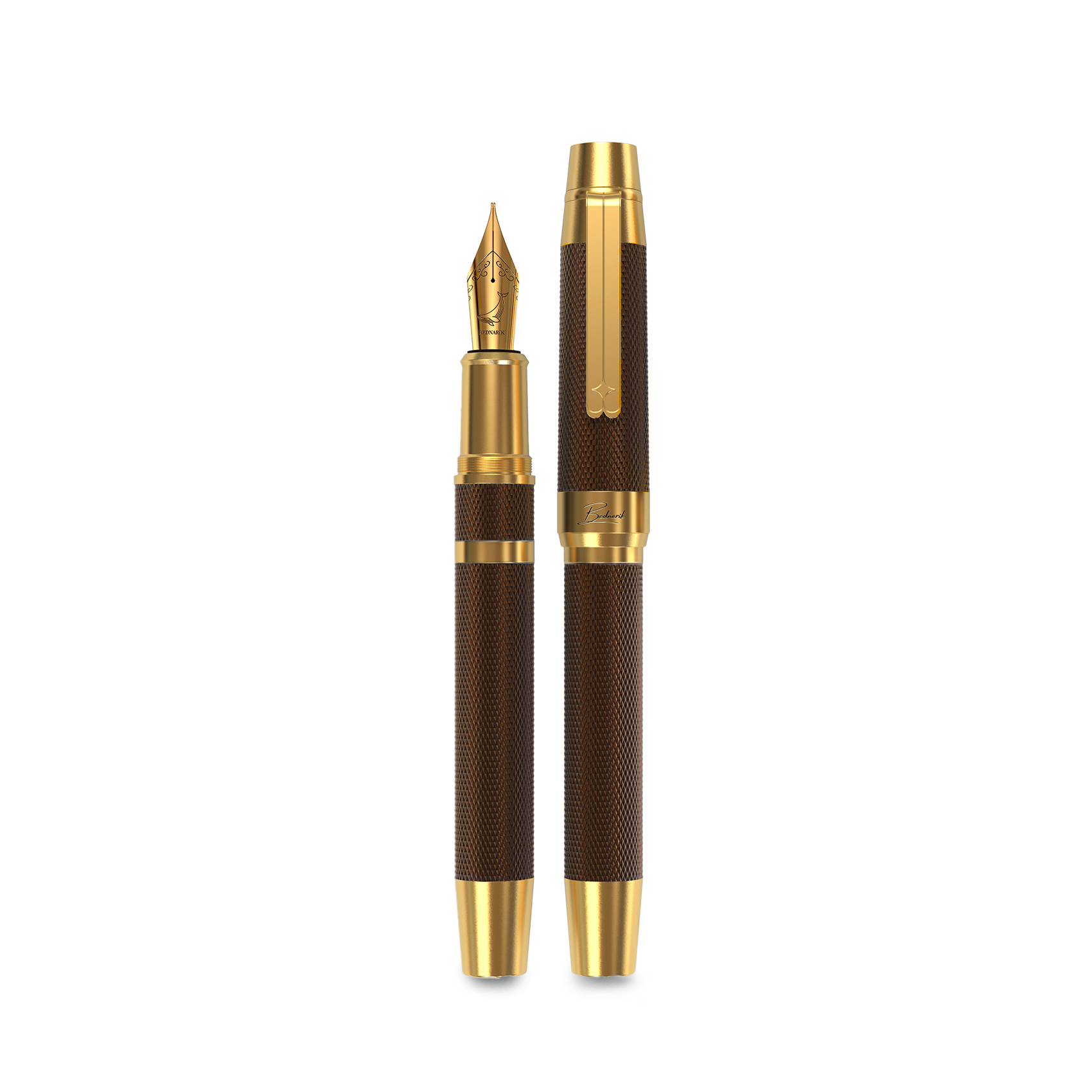Éternelle Gold-Coated Brown Fountain Pen