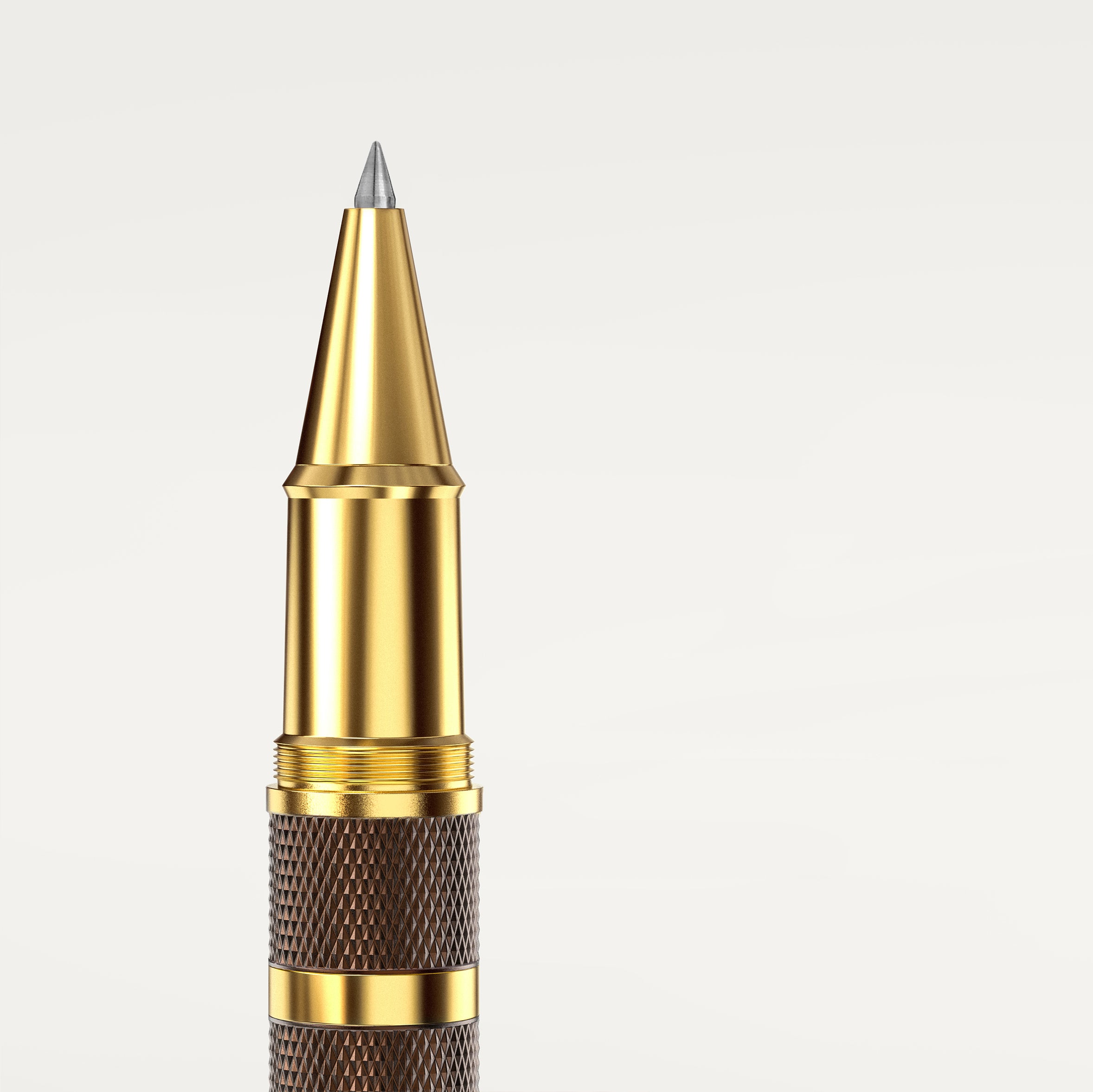 Éternelle Gold-Coated Brown Rollerball Pen