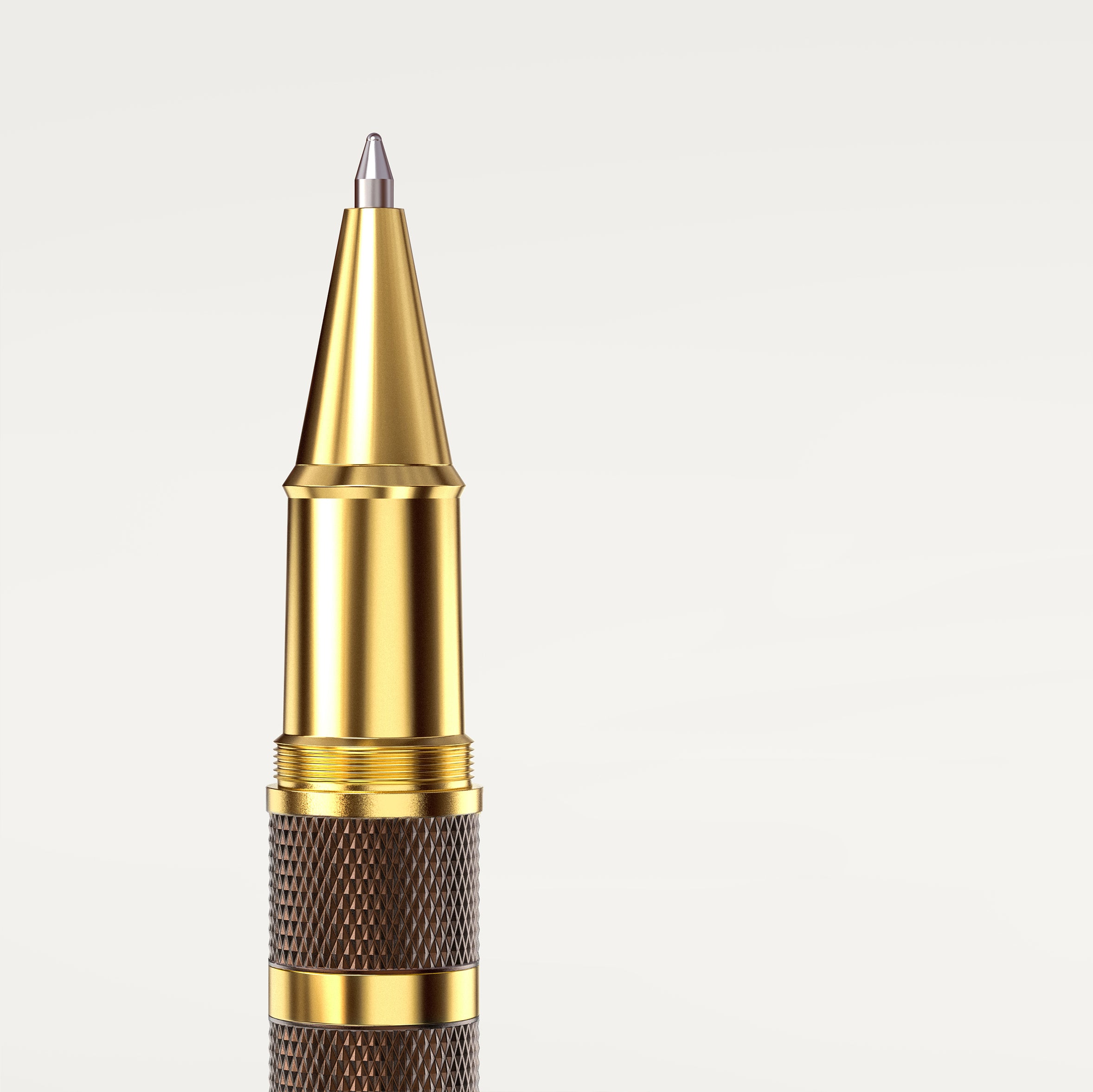 Éternelle Gold-Coated Brown Ballpoint Pen