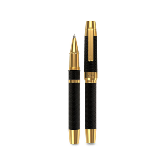 Éternelle Gold-Coated Black Ballpoint Pen