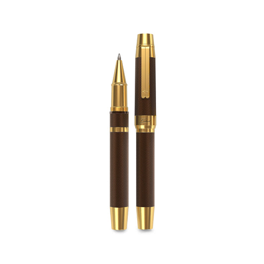 Éternelle Gold-Coated Brown Ballpoint Pen