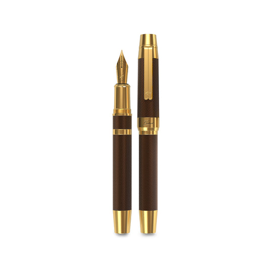 Éternelle Gold-Coated Brown Fountain Pen