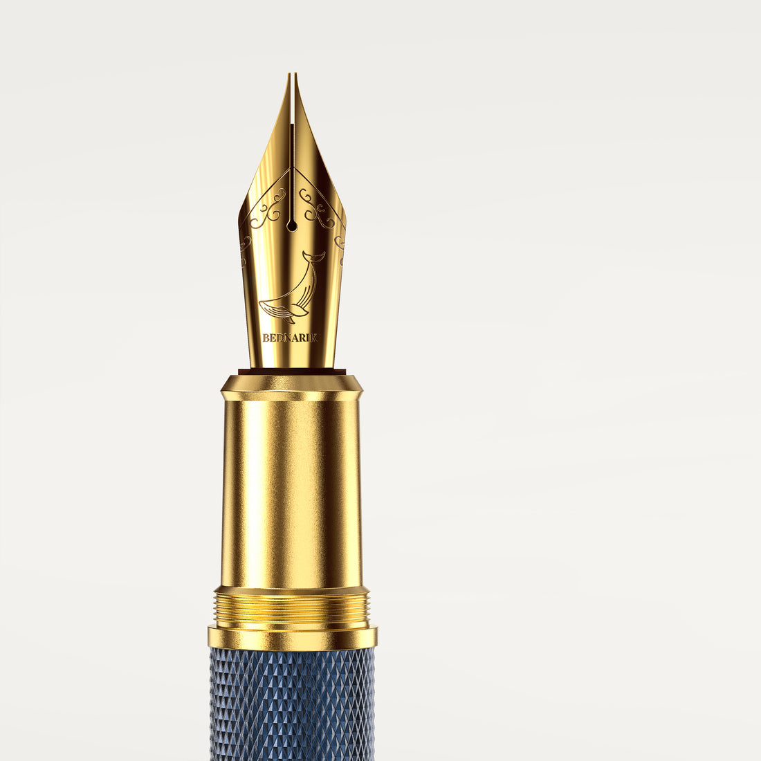 Éternelle Gold-Coated Blue Fountain Pen