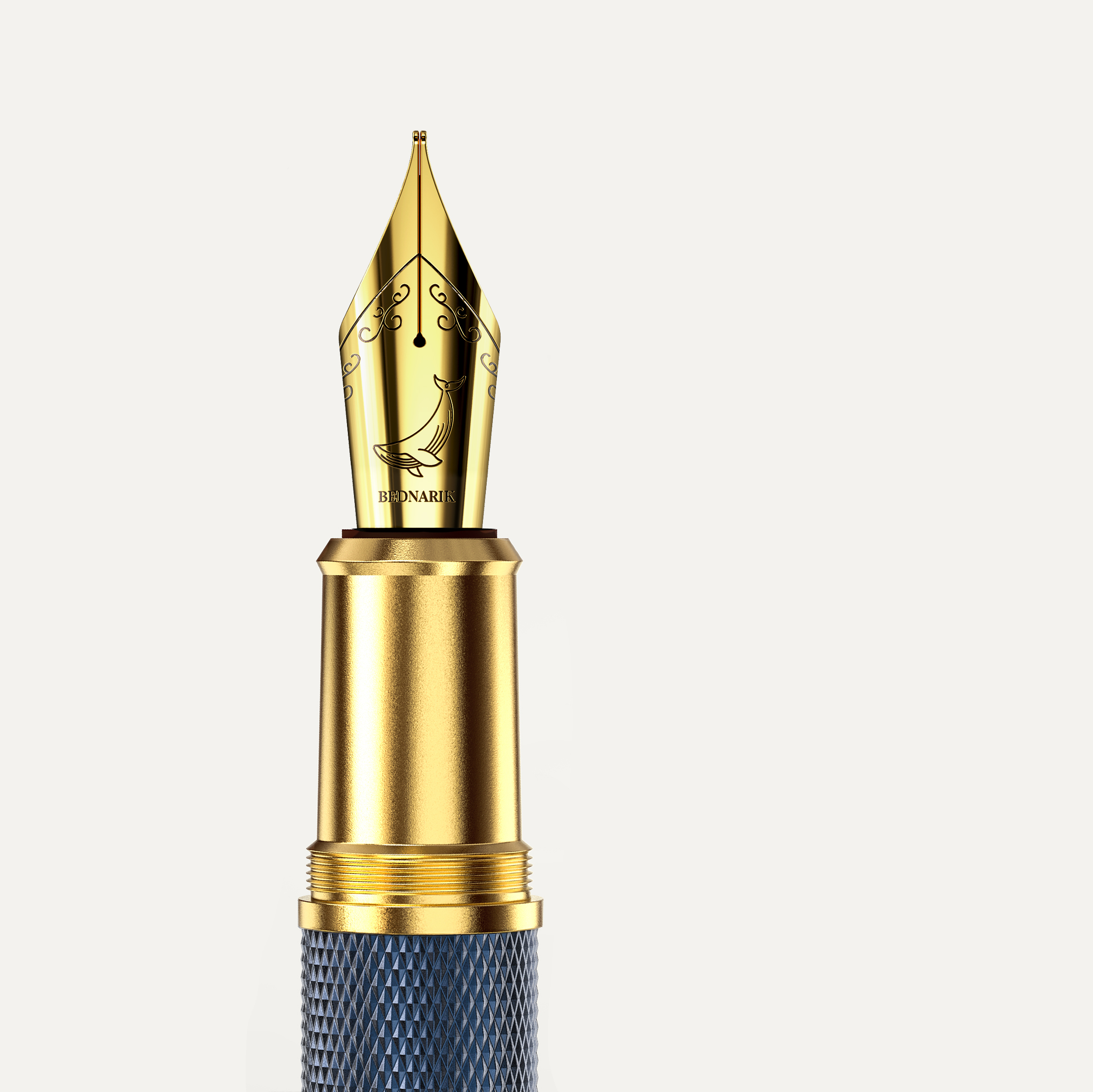 Éternelle Gold-Coated Blue Fountain Pen